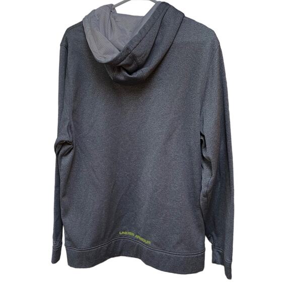 Under Armour Hoodie Men's Gray florescent yellow M - Picture 4 of 4